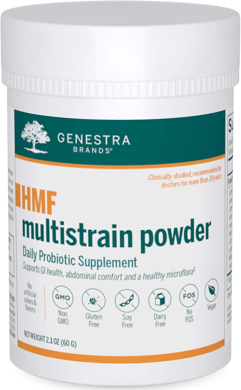 Genestra Brands HMF Multi Strain Powder – Probiotic for Gut & Immune Health, 60 g - görsel 1