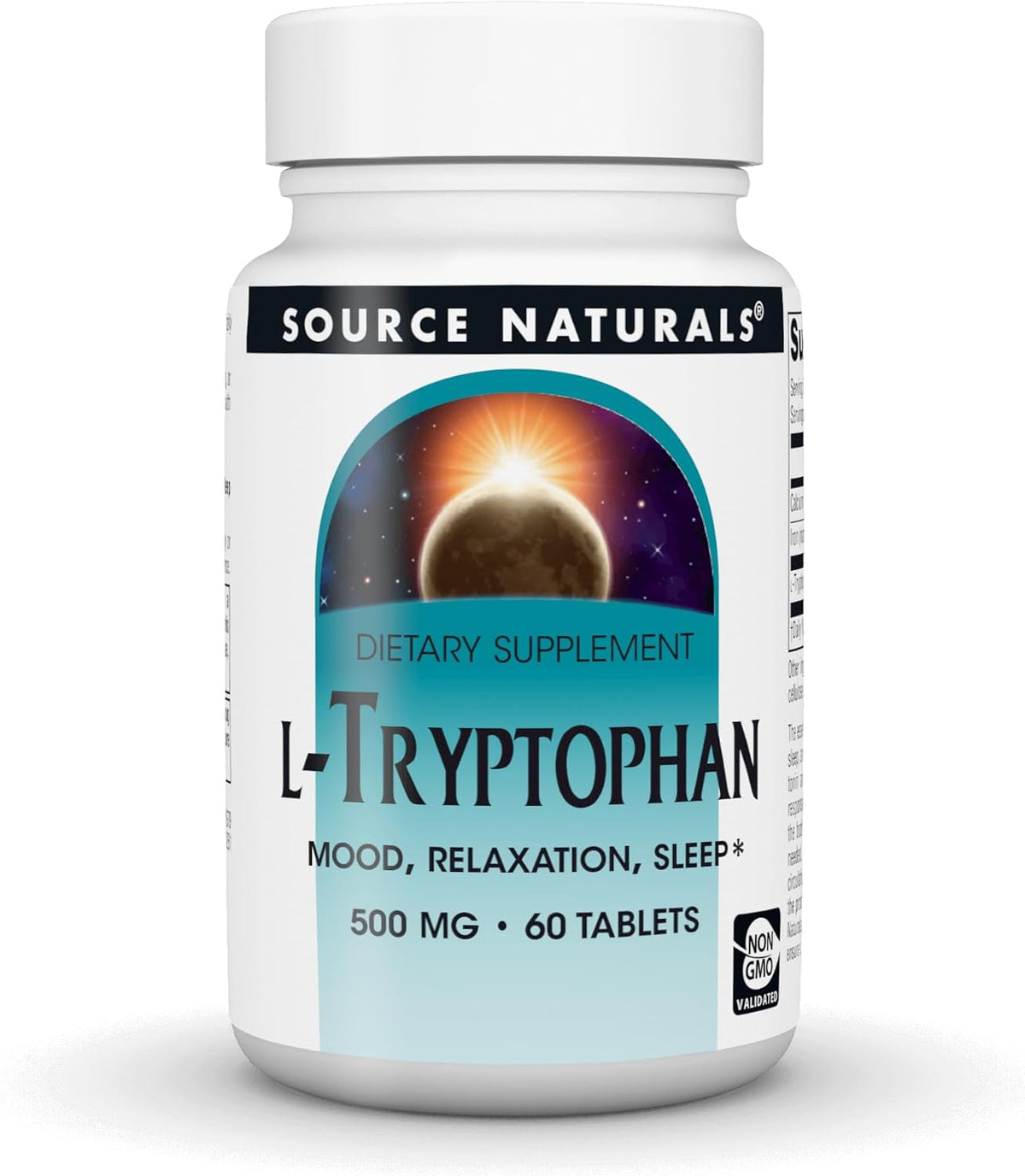 Source Naturals L-Tryptophan 500mg - 60 Tablets - görsel 1