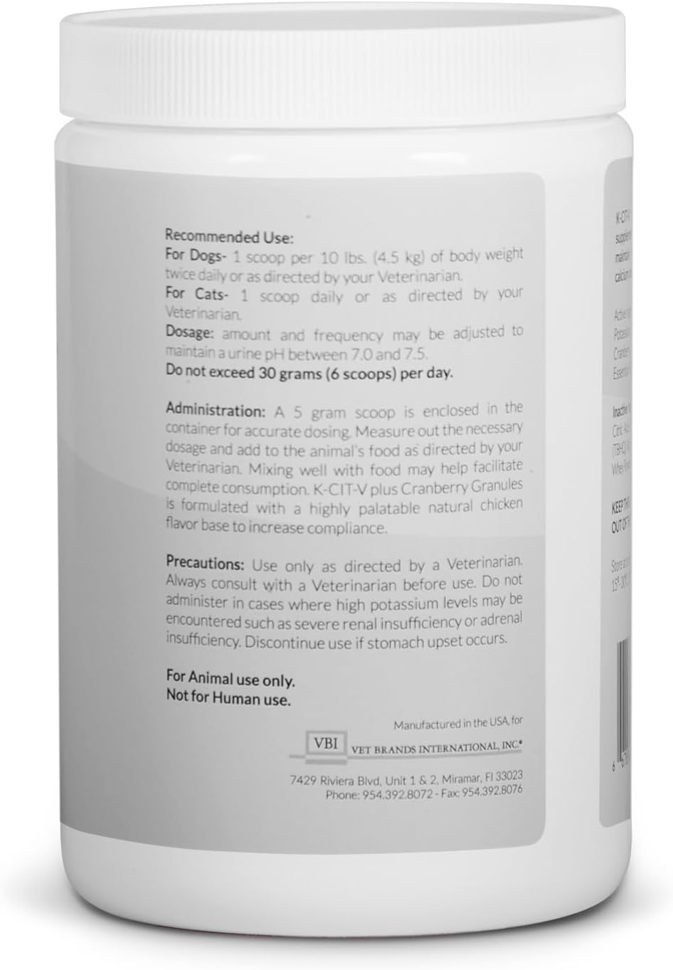 K-CIT-V Plus Cranberry 300 gm Granules for Dogs and Cats - görsel 4