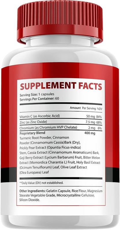 Blood Flow Max Capsules – Advanced Formula with All-Natural Vitamins, Extra Strength Support (2 Pack, 120 Capsules)