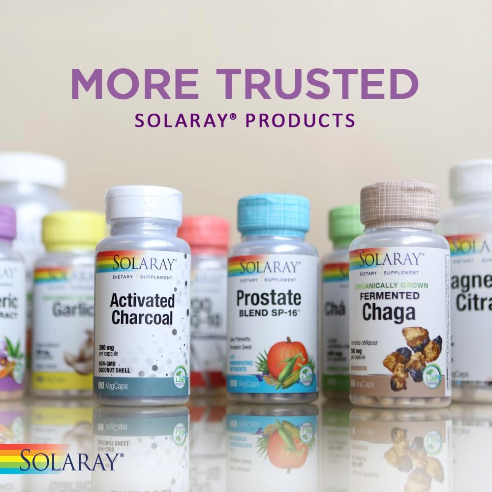 SOLARAY Andrographis 600mg - Immune Support Supplement for Men and Women - Standardised to 4% Andrographolides - Vegan, Non-GMO, Lab-Tested - 60 Vegan Capsules - görsel 6