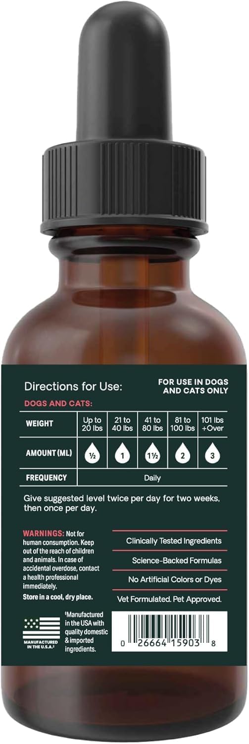 VetriScience DMG Immunity Health Easy-Dose Liquid for Cats and Dogs - görsel 4