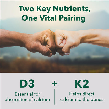 PlantFusion Organic Vegan Vitamin D3 + K2 5,000 IU, 50MCG - 60 Capsules