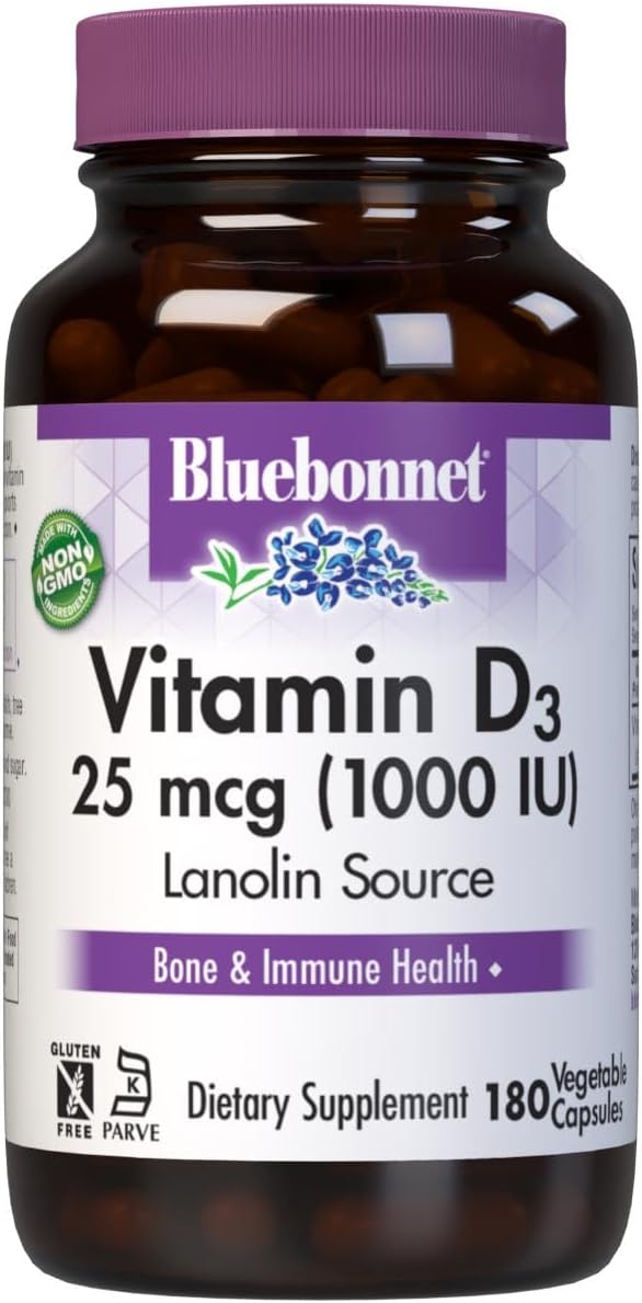 BlueBonnet Vitamin D3 400 IU Vegetable Capsules, 250 Capsules - görsel 4