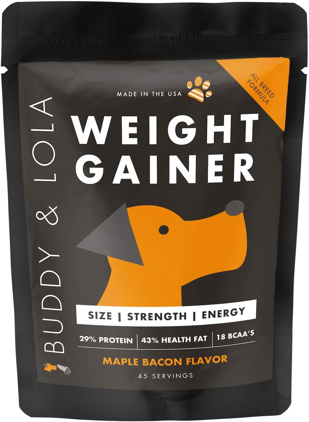Buddy & Lola Dog Weight Gainer – Supplement for Weight Gain, Muscle Builder, High Calorie Food Topper - görsel 1