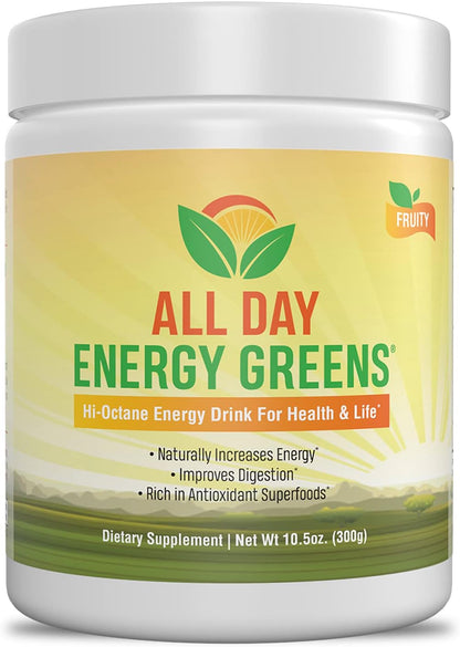 IVL All Day Energy Greens - Super Greens Powder, Fruity Flavour