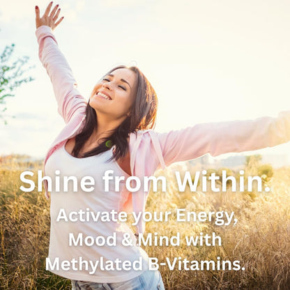 Paradise Herbs Earth's Blend B-Complex - Methylated B Vitamins with Superfoods, 60 Capsules
