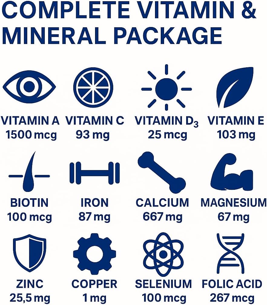 Vita4Life!® Bariatric Multivitamins Multi-Plus Formula – 360 Fast-Absorbing Capsules - görsel 3