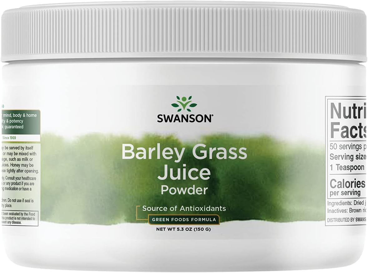 Swanson GRN Barley Grass Juice Powder, 150 g - görsel 1