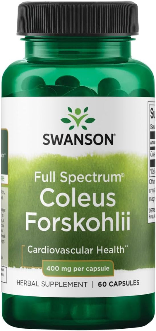 Swanson Full Spectrum Coleus Forskohlii 400 mg 60 Capsules