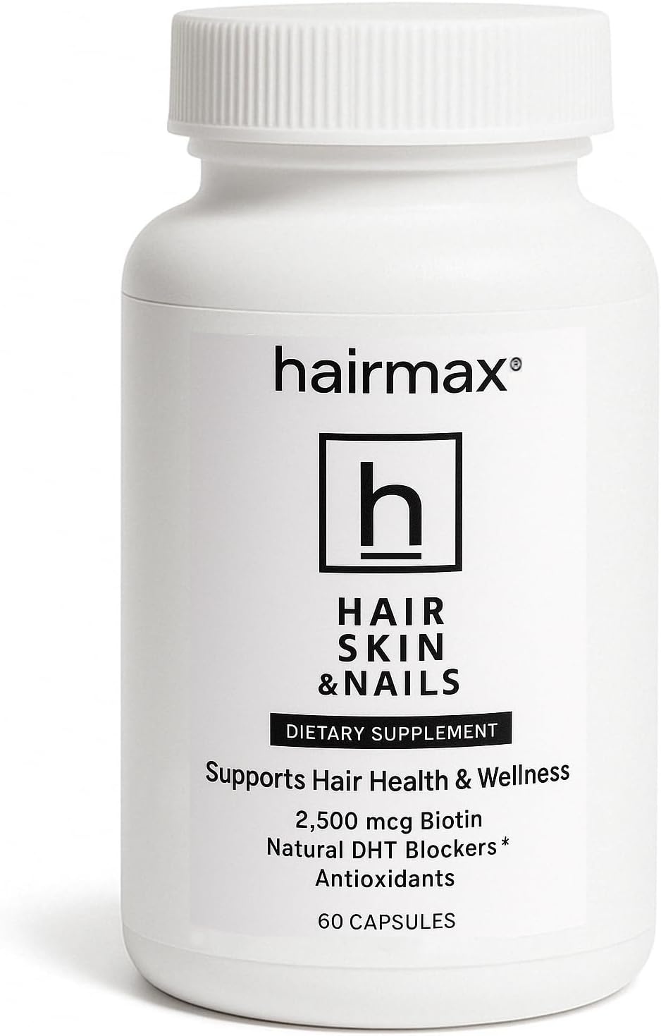 Hairmax Hair, Skin and Nails Food Supplement – 2500mcg Biotin with DHT Blocker, MSM & Antioxidants (Pack of 2) - görsel 8