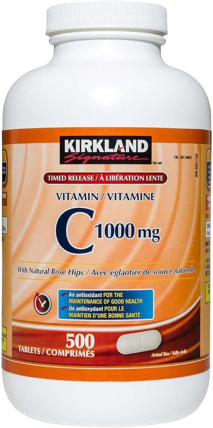Kirkland Signature Vitamin C, 1000mg, 500 Tablets