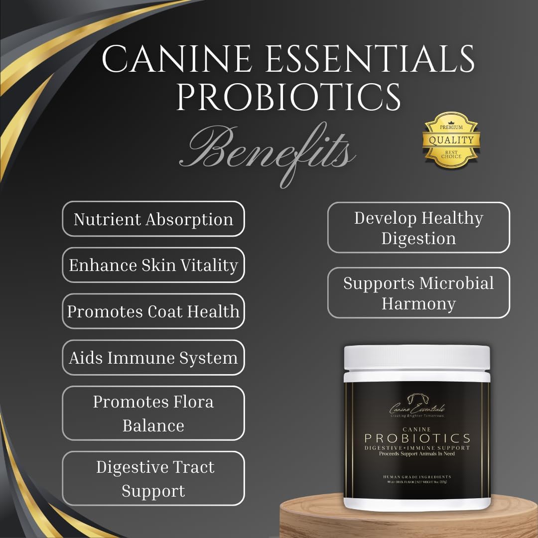 Canine Essentials Probiotics for Dogs – Duck Flavour – 90 Chews (227 g) – Digestive & Immune Support - görsel 3