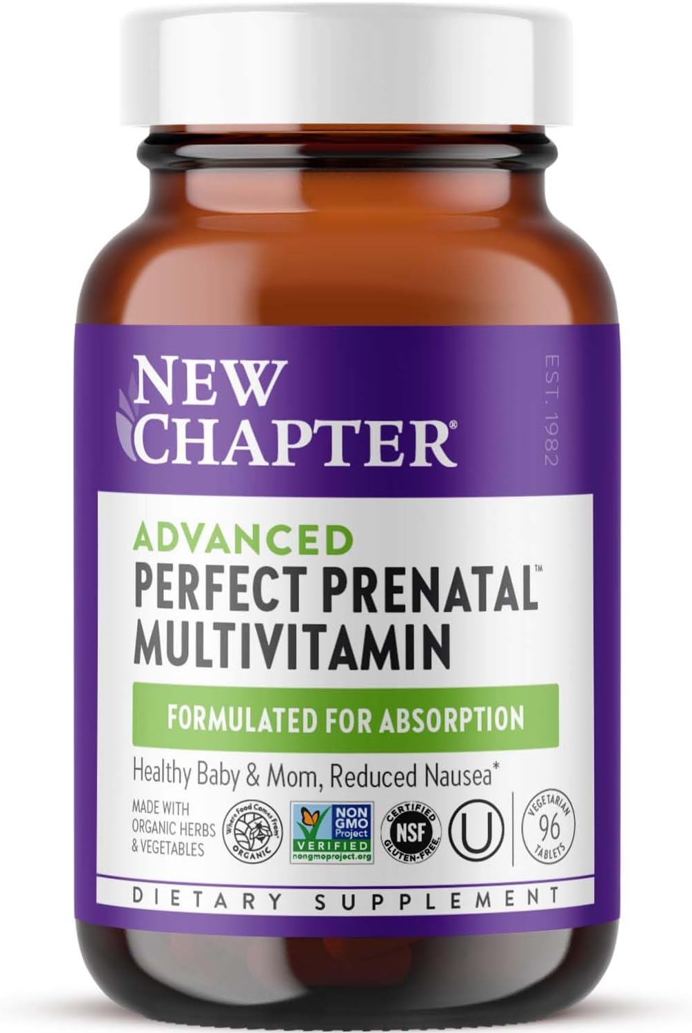 New Chapter Advanced Perfect Prenatal Vitamins - 270 Tablets - görsel 10