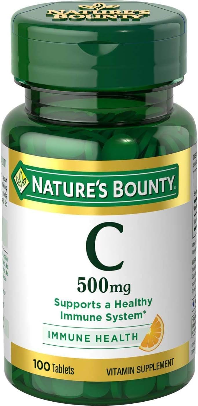 Nature's Bounty Vitamin C 500 mg Tablets, 100 Count (Pack of 6) - görsel 9