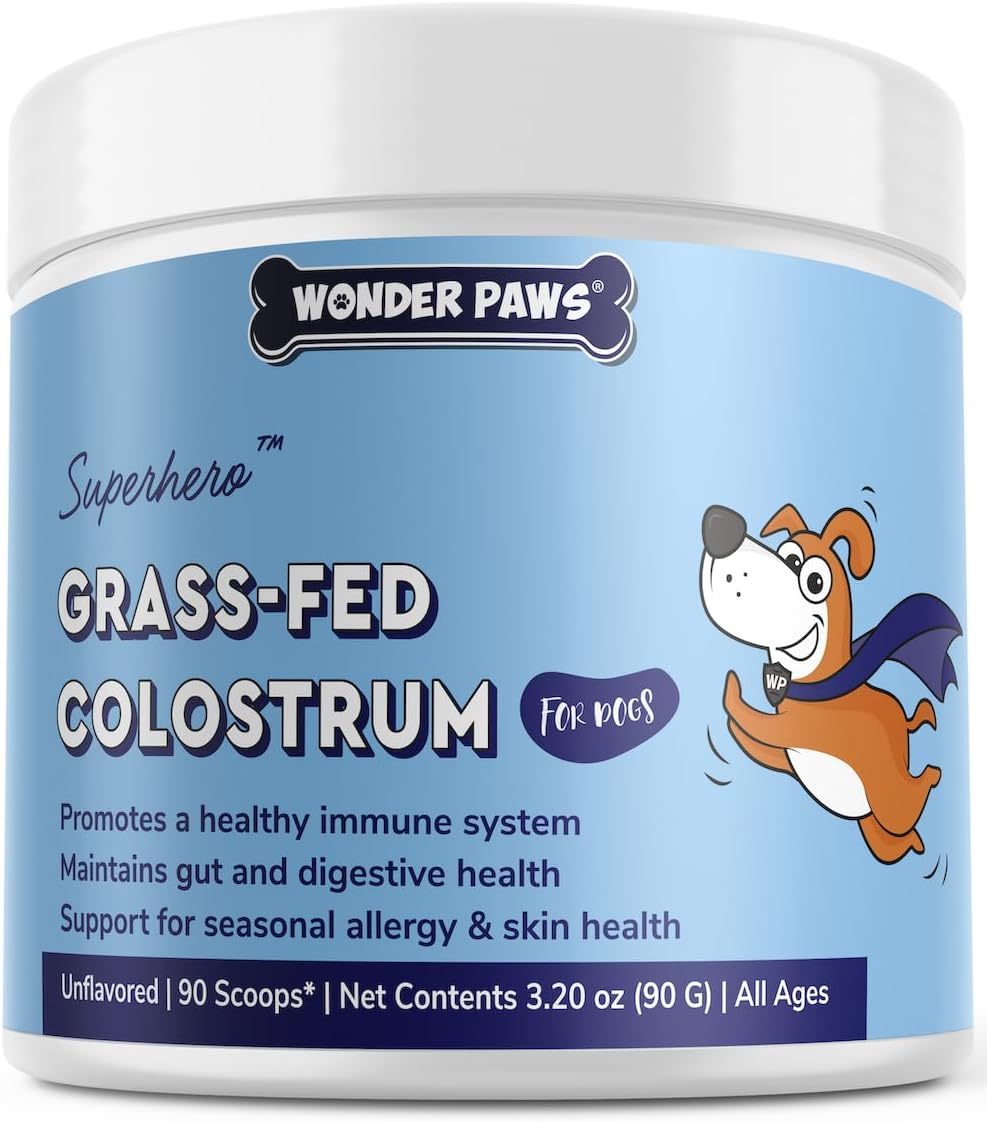 Premium Grass Fed Colostrum for Dogs – Pure Bovine Colostrum – Immune, Allergy, and Skin Support – All Breeds – 90g - görsel 1