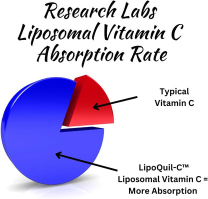 Research Labs LipoQuil-C Liposomal Vitamin C – 240 Capsules, 1000mg per Capsule