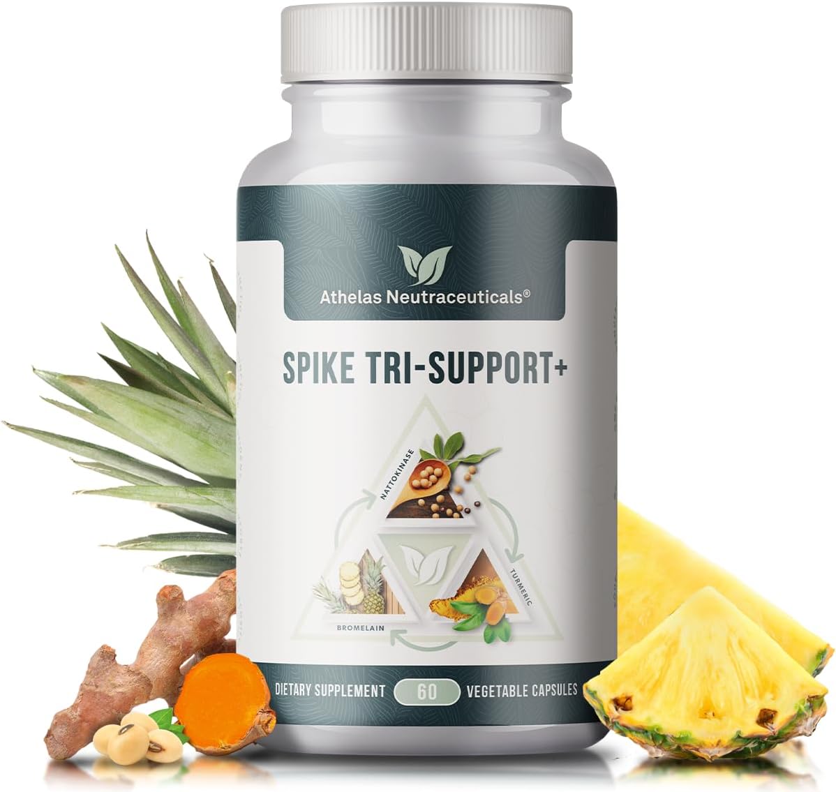 Spike Tri-Support+ with Nattokinase, Bromelain, and Turmeric - görsel 1