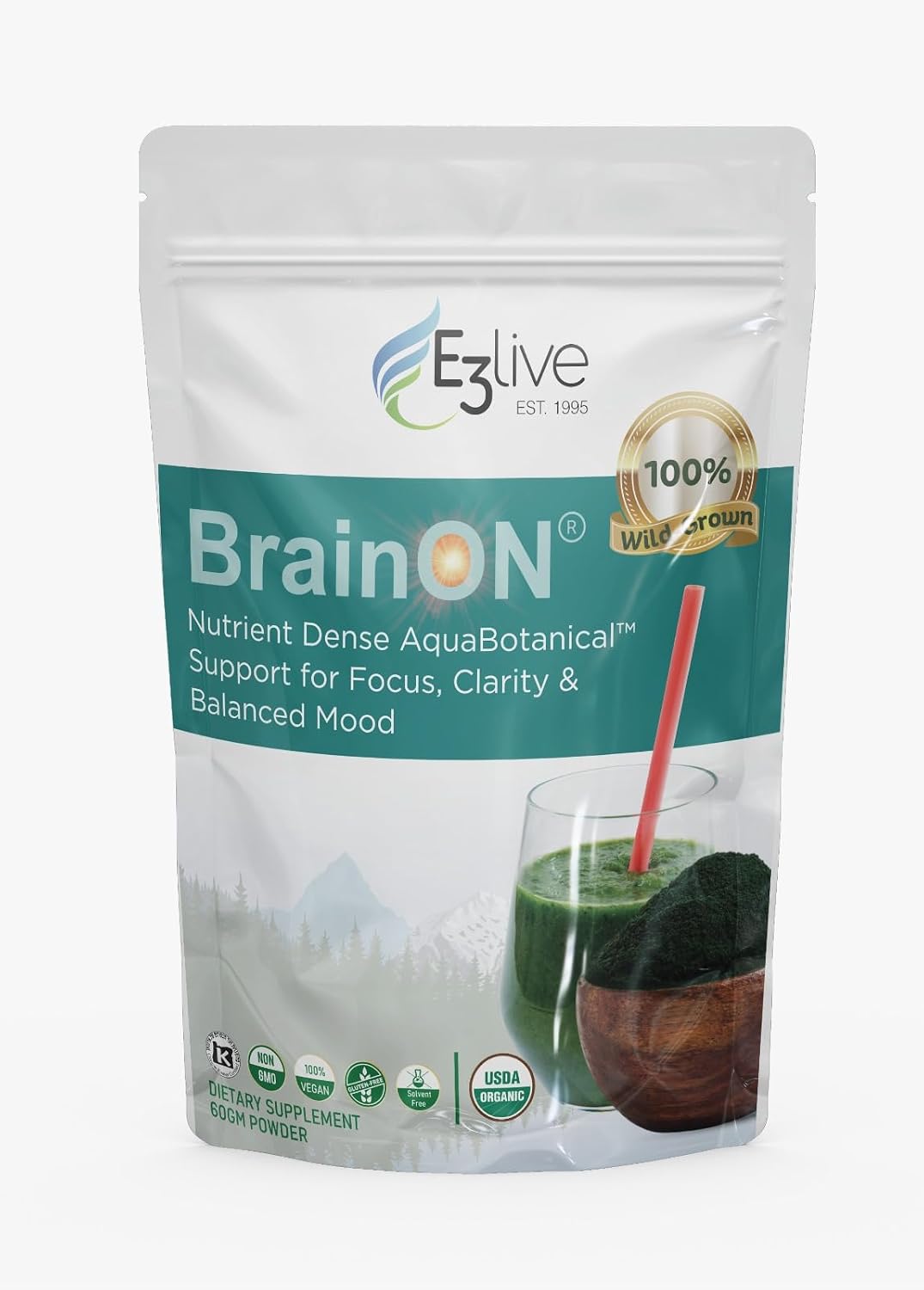 BrainON - Premium Brain Nutrition Blend for Cognitive Support - 60g - görsel 1