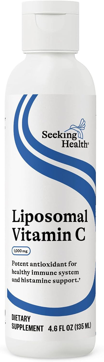 Seeking Health Optimal Liposomal Vitamin C, 1000mg, Lemon Zest, 148ml (30 Servings)