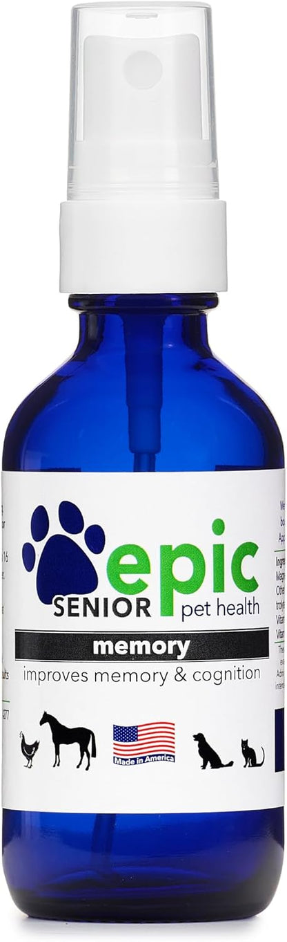 Memory All Natural Liquid Spray for Senior Pets – Supports Cognitive Health (60 ml)