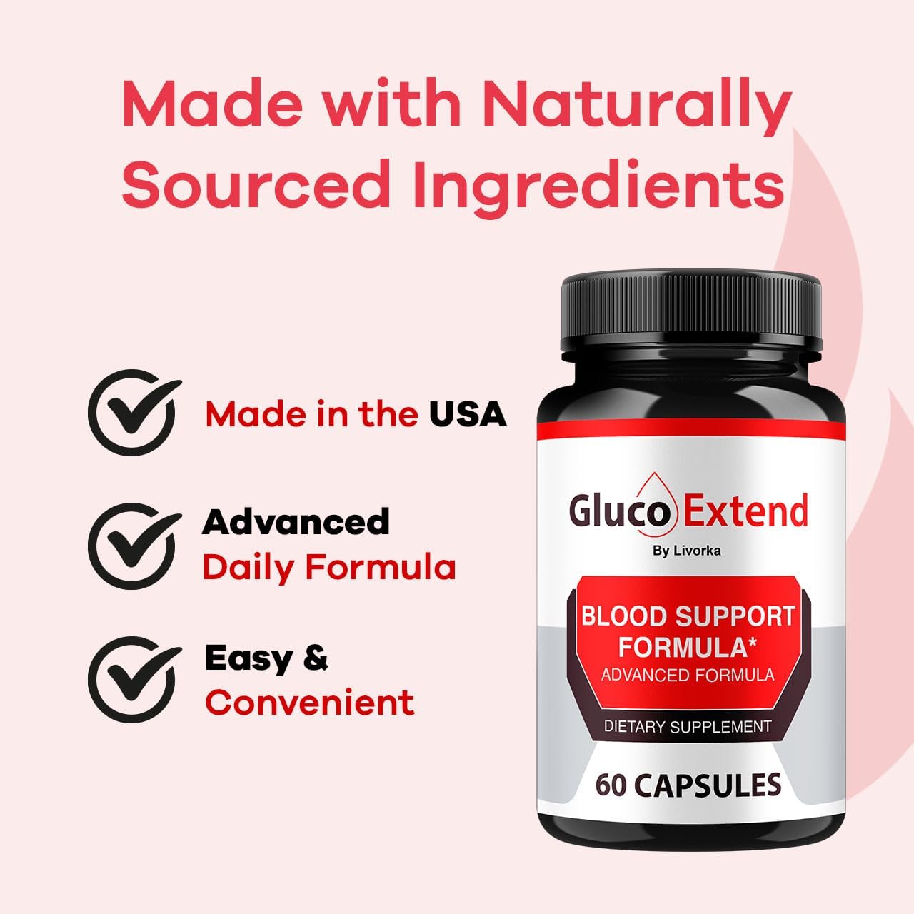 Gluco Extend Capsules – Supports Healthy Levels, All Natural Ingredients, 60 Count - görsel 5
