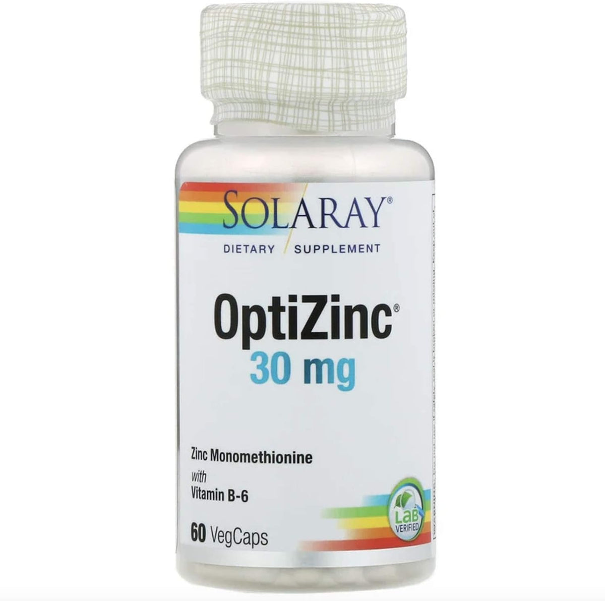 Solaray OptiZinc 30mg 60 VegCaps Pack of 3 - görsel 1