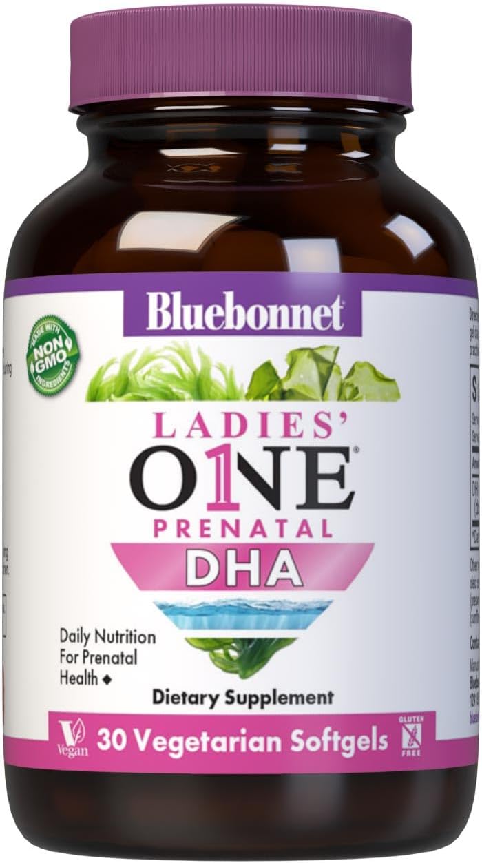 Bluebonnet Nutrition Ladies' One Prenatal DHA - 30 Vegan Softgels - görsel 1