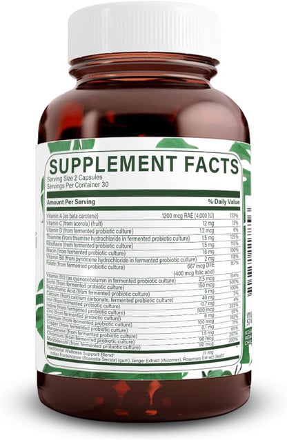 Natural Nutra Whole Food Complete Multivitamin and Mineral for Women and Men