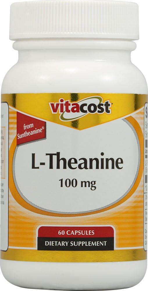Vitacost L-Theanine from Suntheanine - 100 mg - 60 Capsules - görsel 1