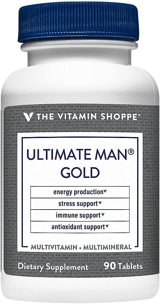 The Vitamin Shoppe Ultimate Man Multivitamin – High Potency Daily Multivitamin for Men (90 Tablets) - görsel 1