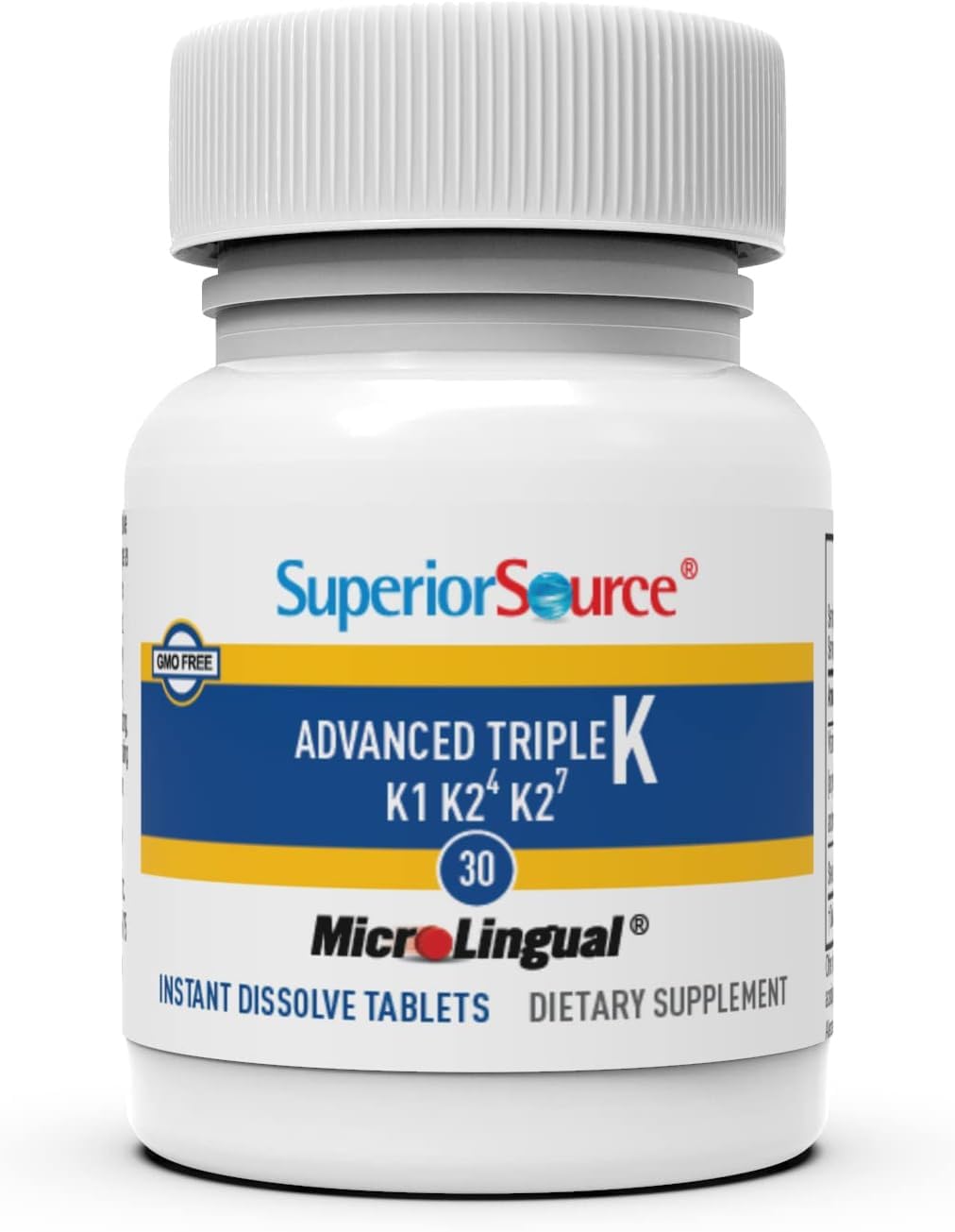 Superior Source Advanced Triple K - Vitamin K1 & K2 Supplement - Bone Health & Immune Support - 30 Instant Dissolve Tablets - görsel 4