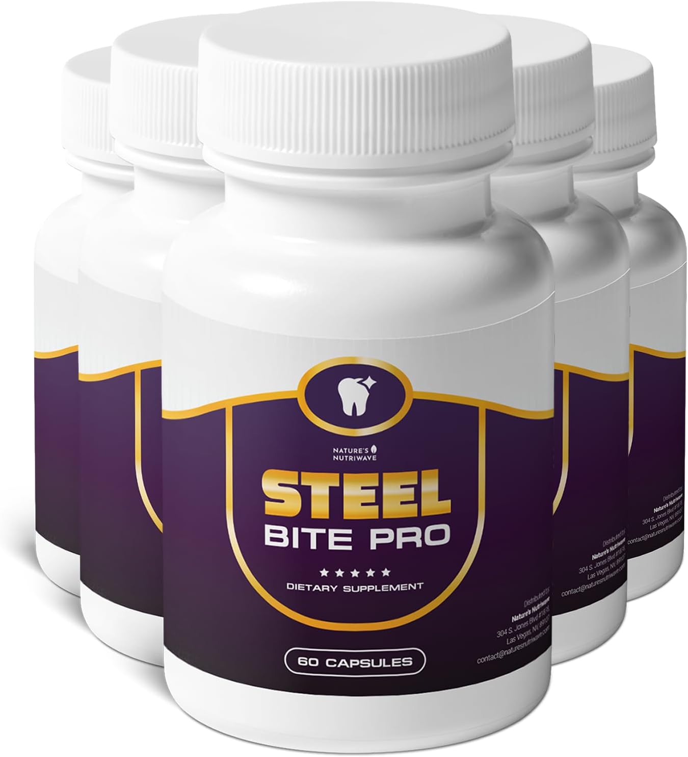 Steel Bite Pro – 23 Plant-Based Ingredients – 60 Capsules - görsel 1