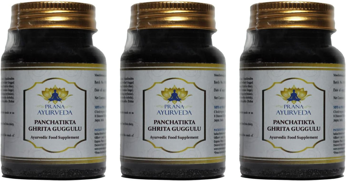 PANCHATIKTA GHRITA GUGGULU - 120 Tablets - Traditional Ayurvedic Formula (Pack of 3) - görsel 1