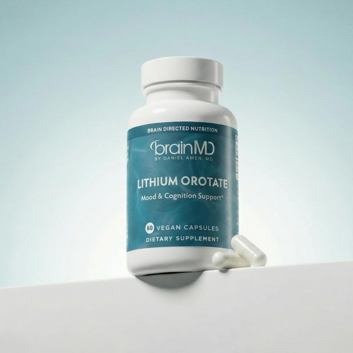 BRAINMD Dr Amen Lithium Orotate - 60 Capsules - Brain Support - Gluten-free - 60 Servings - görsel 7