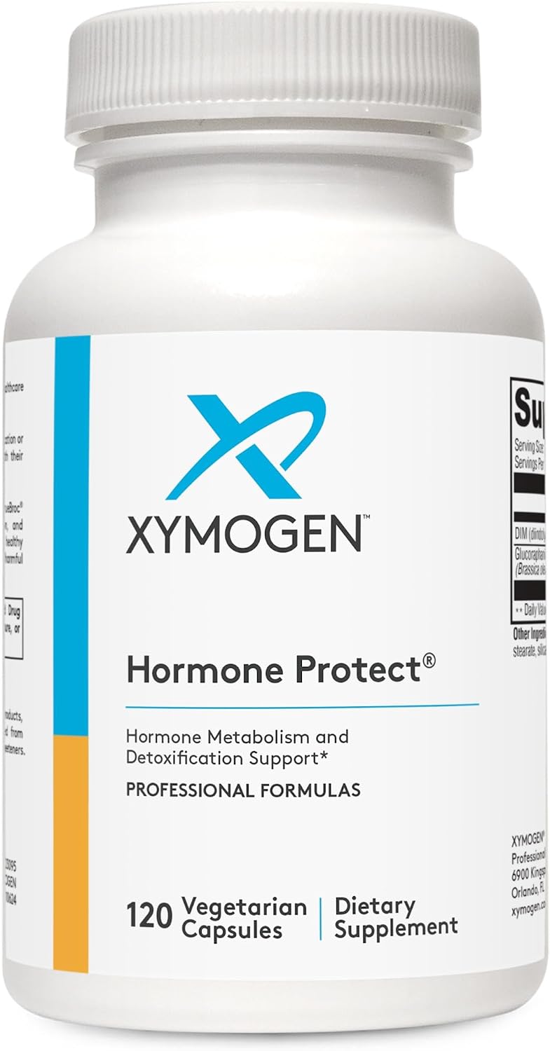 XYMOGEN Hormone Protect - Oestrogen Metabolism Support - DIM & Broccoli, Kale, and Kohlrabi Extract - Vegetarian, Non-GMO & Gluten-Free - 120 Capsules - görsel 1