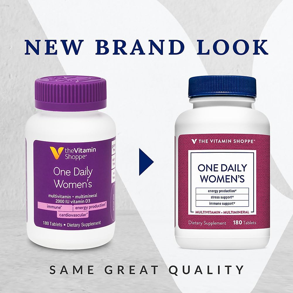 The Vitamin Shoppe One Daily Women's Multivitamin - 180 Tablets - görsel 2
