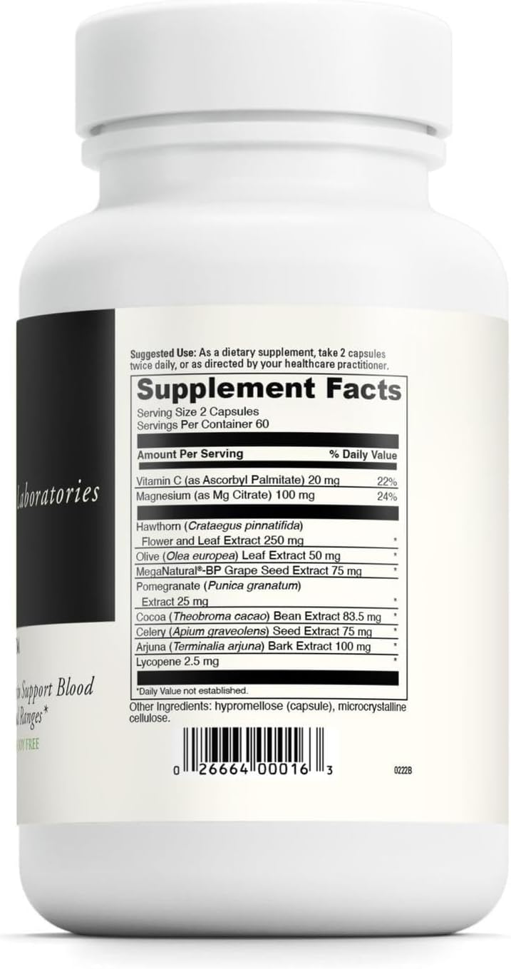 DAVINCI Laboratories BP Elite – Cardiovascular Support Formula with Magnesium, Vitamin C & Herbal Blend (120 Capsules) - görsel 2