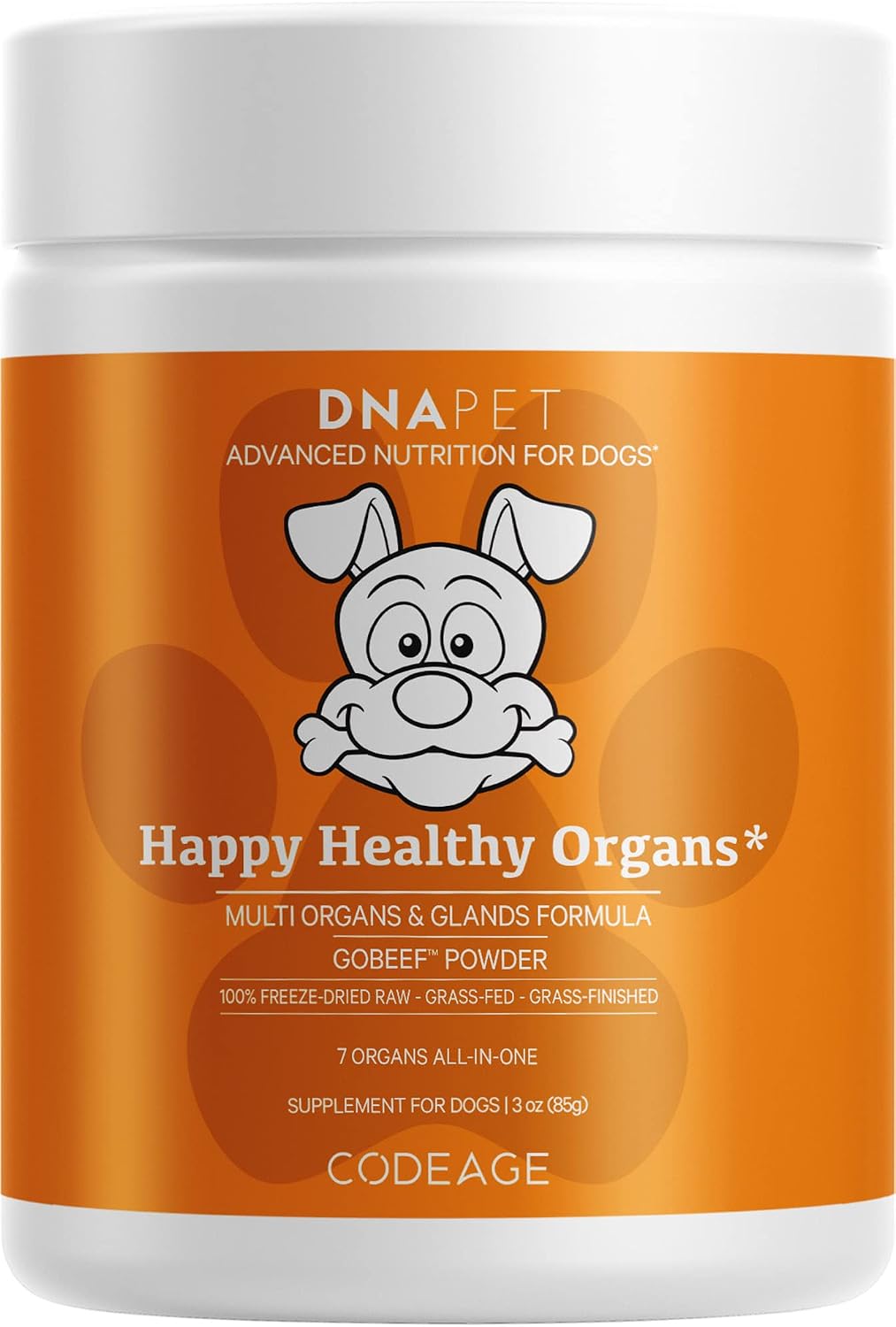 Happy Healthy Organs & Glands Supplement for Dogs - Freeze-Dried Raw Grass-Fed Beef Multi-Organ, 85 g - görsel 1