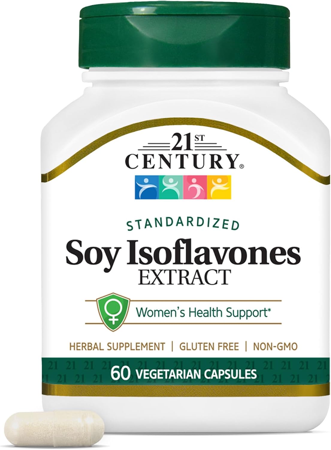 21st Century Soy Isoflavones Veg Capsules, 60 Count - görsel 1