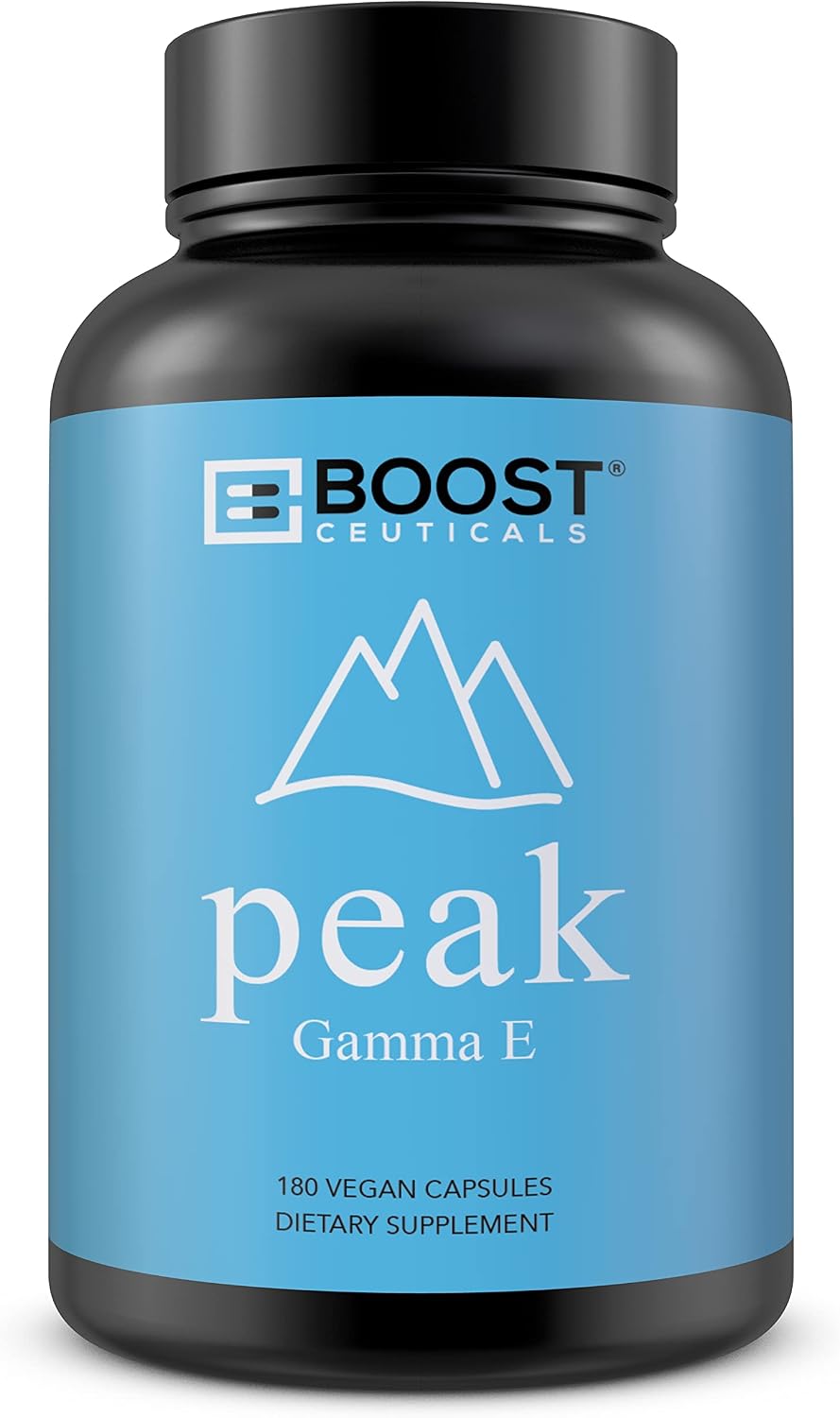 BoostCeuticals Gamma E 90mg Mixed Tocopherols - 180 Vegan Capsules - görsel 1