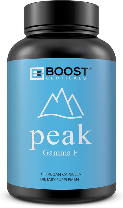 BoostCeuticals Gamma E 90mg Mixed Tocopherols - 180 Vegan Capsules