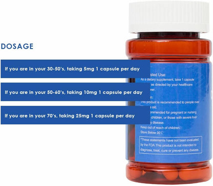 CAW Hypersorption Cycloastragenol 5 mg – Telomere Support – Enteric-Coated Capsules (90 Capsules)