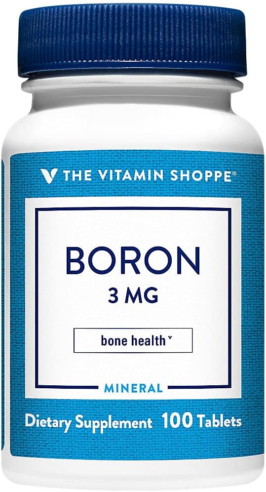 The Vitamin Shoppe Boron 3mg Chelated Tablets (100) - görsel 1