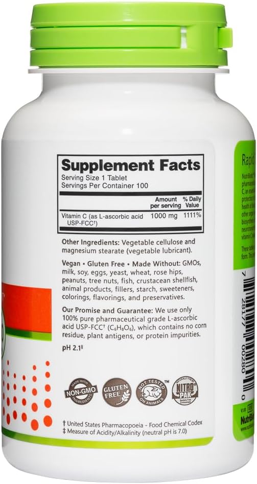 NutriBiotic Vitamin C 1000 mg Tablets - görsel 3