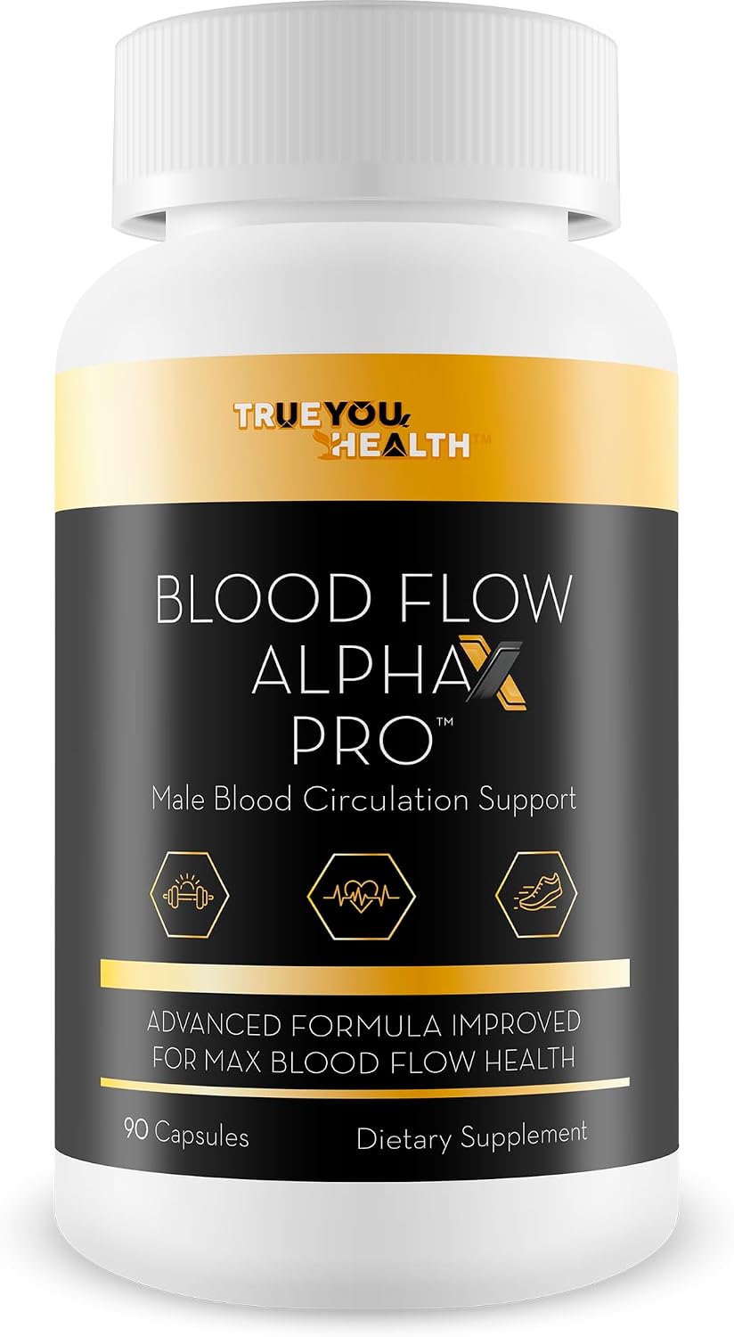 Blood Flow Alpha X Pro – Improved Formula – Male Blood Circulation Support Supplement - görsel 1