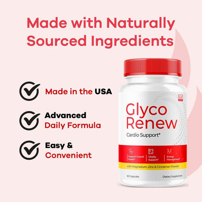 Glyco Renew Capsules – Blood Support Supplement (3 Pack, 270 Capsules)