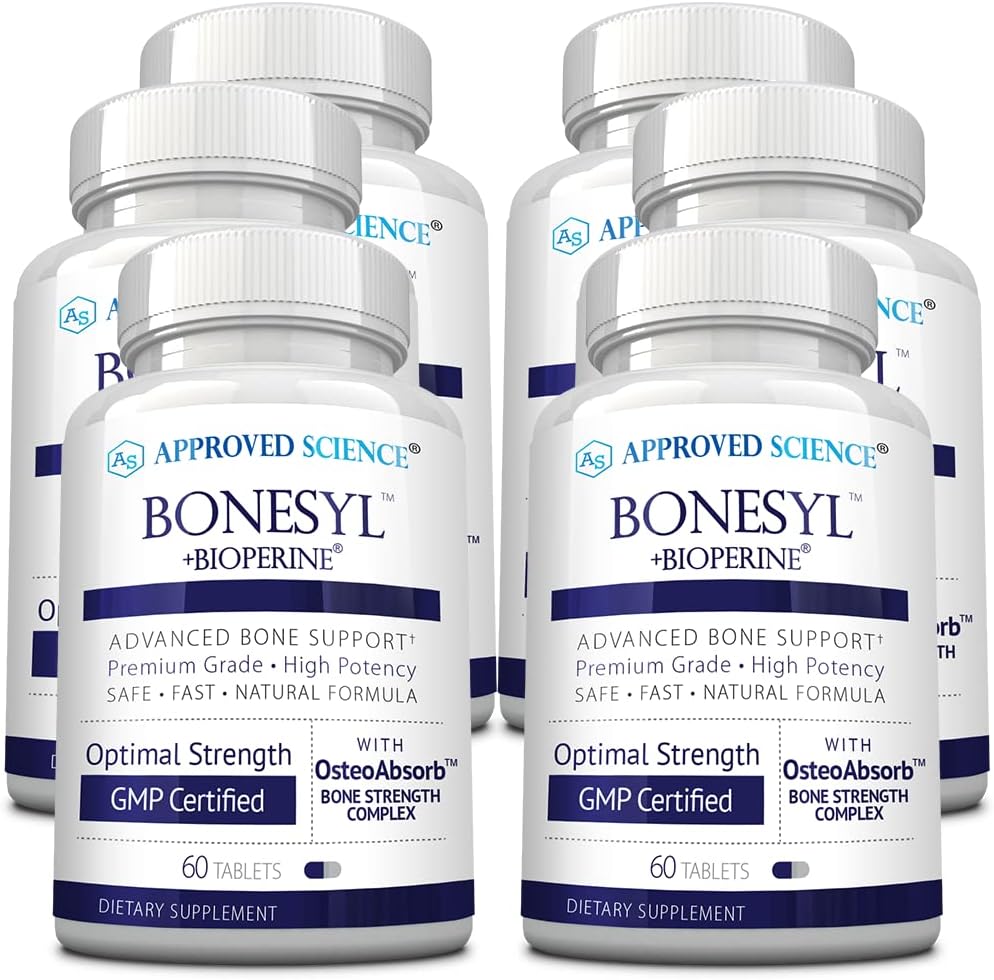Approved Science Bonesyl - Bone Health Food Supplement with K2, Magnesium, and BioPerine - 360 Tablets - görsel 1