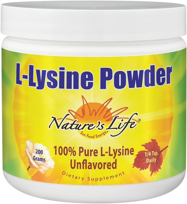 Nature's Life L-Lysine Powder | Immune Function | 460 Servings - görsel 1