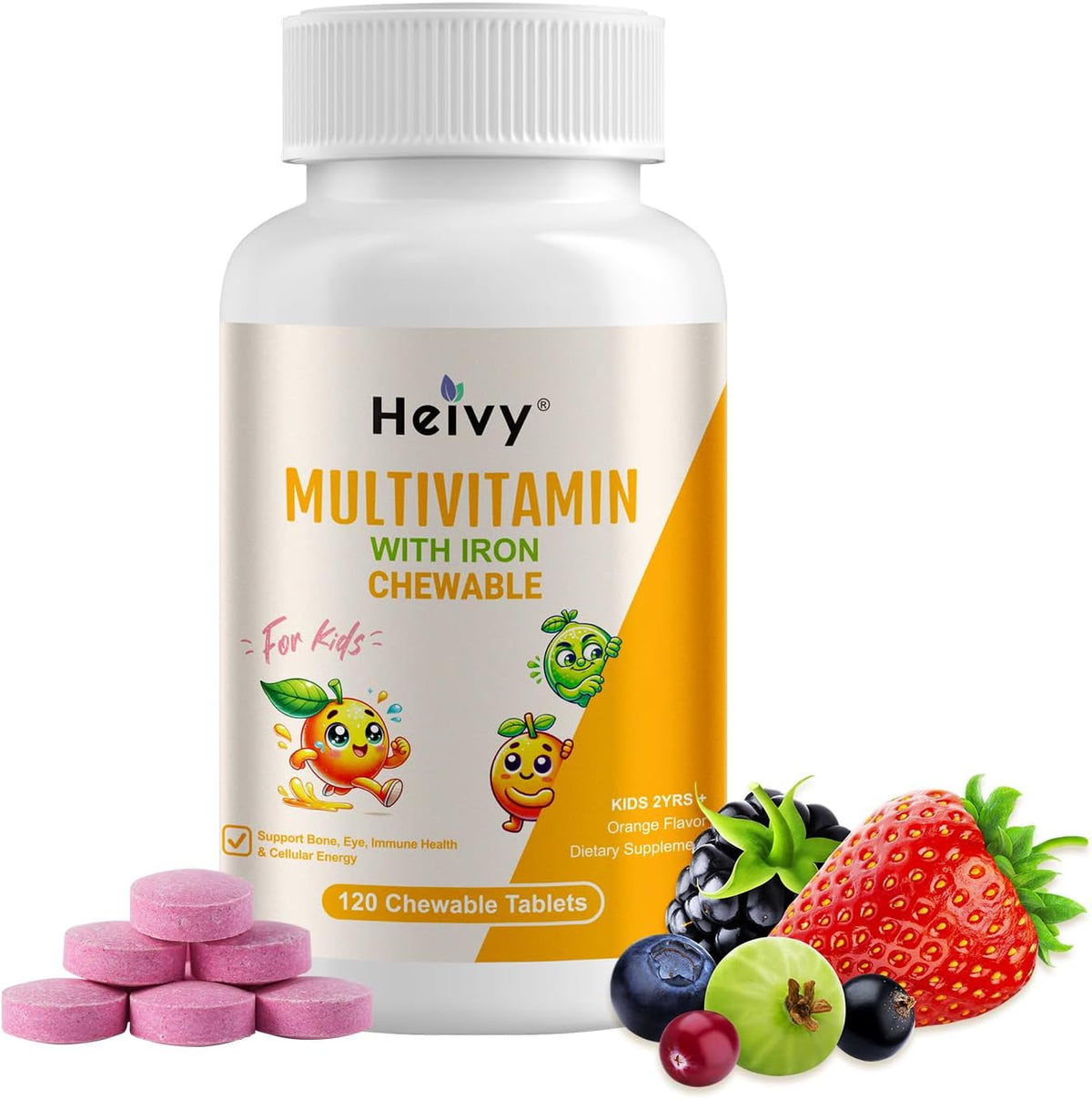 Heivy Children Multivitamin Chewable - 120 Tablets - görsel 1
